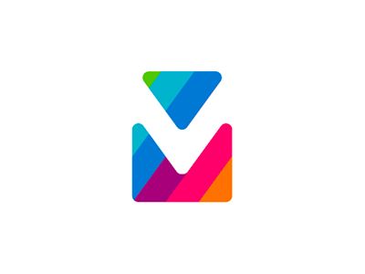 viaMail / via Mail, V M monogram logo design symbol by Alex Tass, logo designer - Dribbble