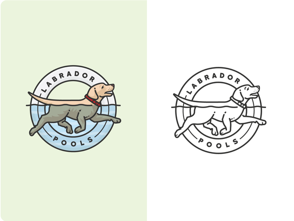 Labrador Pools Logo by Scott Lewis on Dribbble