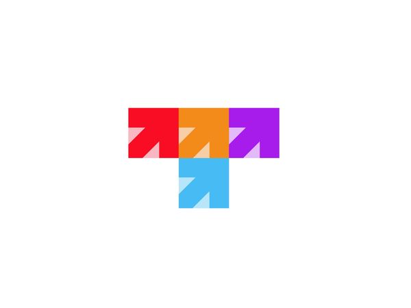 Letter T + arrows 2 by Sergio Joseph on Dribbble