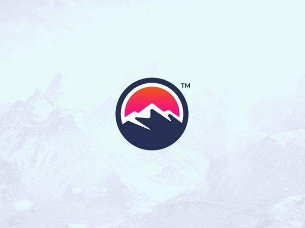 Sunset Mountain by Kudos Design - Dribbble