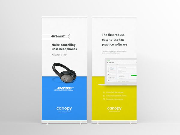 Tradeshow Banners by Trevor Nielsen for Canopy on Dribbble