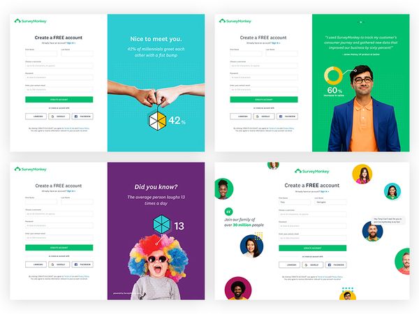 Surveymonkey Signup by Tony DeAngelo - Dribbble