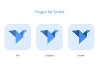 Polygon for Twitter by Vinoth Ragunathan on Dribbble