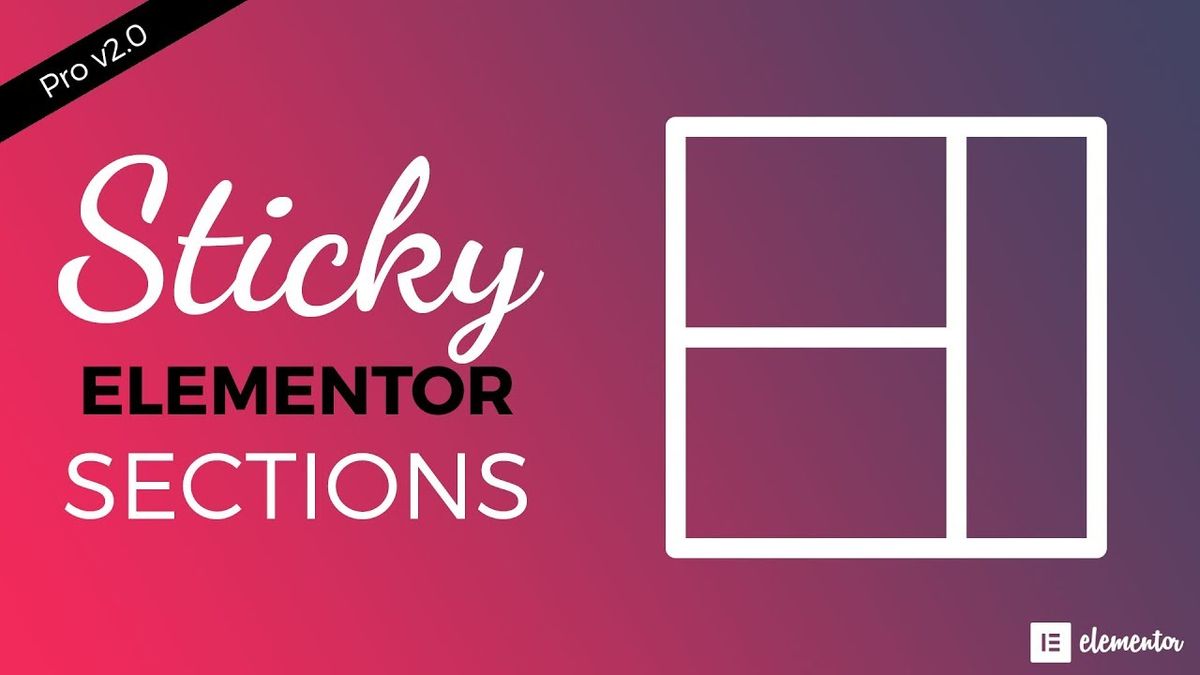 How to Use Sticky Sections to Overlap in Elementor Pro 2.0 - YouTube