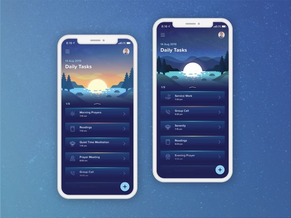 Spiritual Task App by Ariel Swift on Dribbble