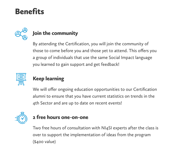 NI4SI // Detailed List