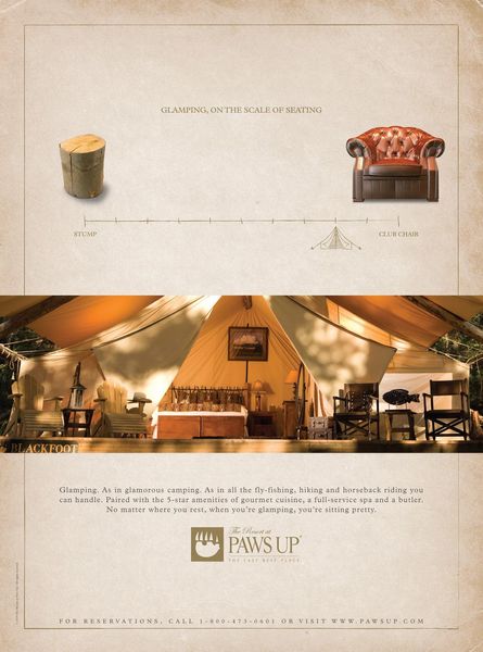 The Resort at Paws Up Print Advert By Neiman Group: Seating | Ads of the World™
