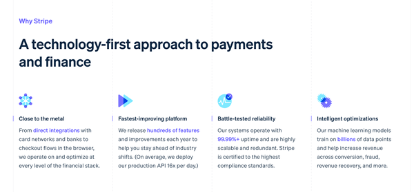 Stripe // Icon callouts