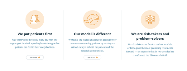 Michael J Fox Foundation // Callouts