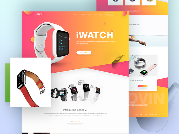 iWatch Landing Page Design (concept) by Rono