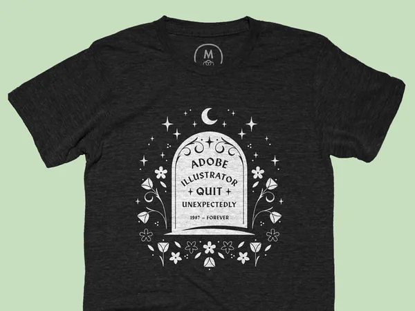 Illustrator Quit Unexpectedly T-Shirt by Lisa Engler on Dribbble