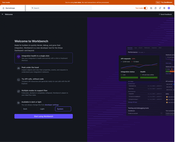 Dashboard – Darrenkrape – Stripe [Test]