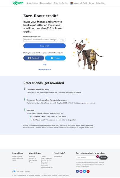 Refer A Friend, Get Rewarded | Rover.com