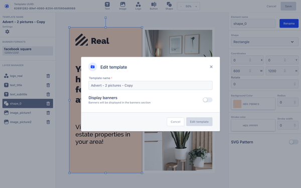 Abyssale platform - Generate your banners in no time