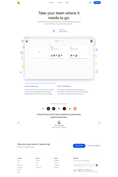 Roadmap | A Project Forecasting App for Teams