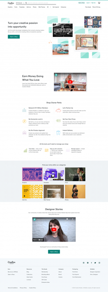 Sell your goods | Creative Market