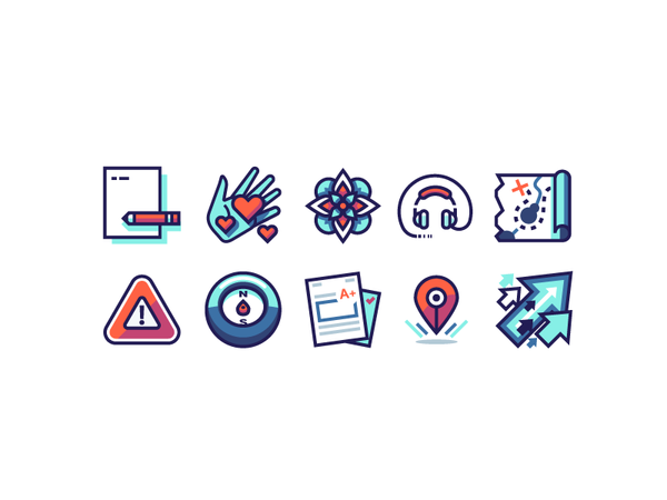 Levelup Icon Set by Tatiana Bischak on Dribbble