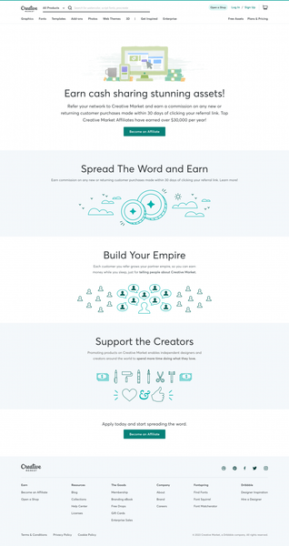 Become an Affiliate Partner | Creative Market
