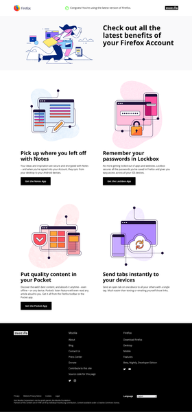 Get a Firefox Account – Keep your data private, safe and synced