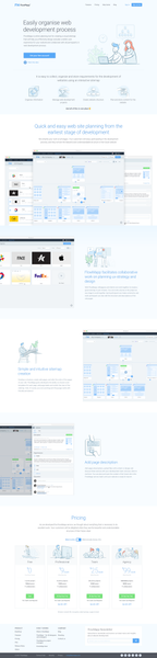 FlowMapp is UX planning tool for creating a visual sitemaps