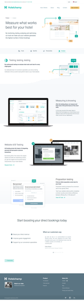 Analyse and optimise your website with Hotelchamp