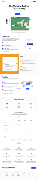 Landen: The Website Platform for Startups