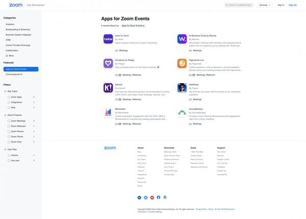 Zoom - App Marketplace
