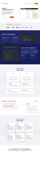 FingerprintJS Pro - browser fingerprinting & fraud detection API