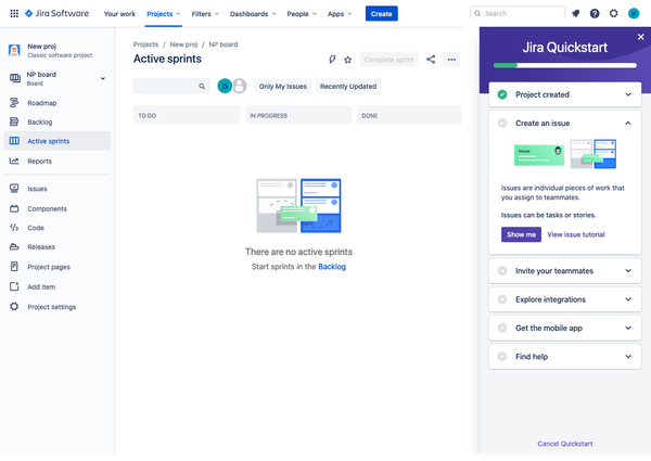 NP board - Agile Board - Jira