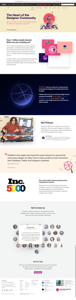 The Community for Designers - About Dribbble - Dribbble