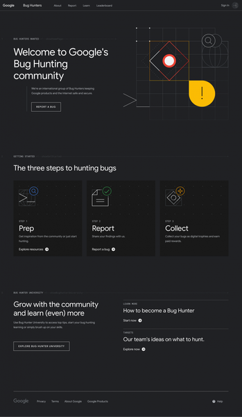 Home | Google Bug Hunters - Google Bug Hunters