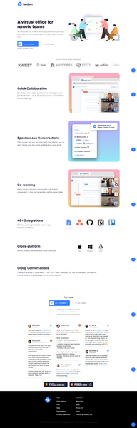 Tandem | A virtual office for remote teams