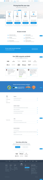 Pricing | Recruitee