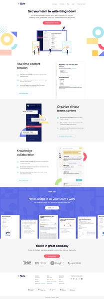 Write with your team | Slite