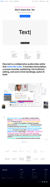 Descript | Create podcasts, videos, and transcripts