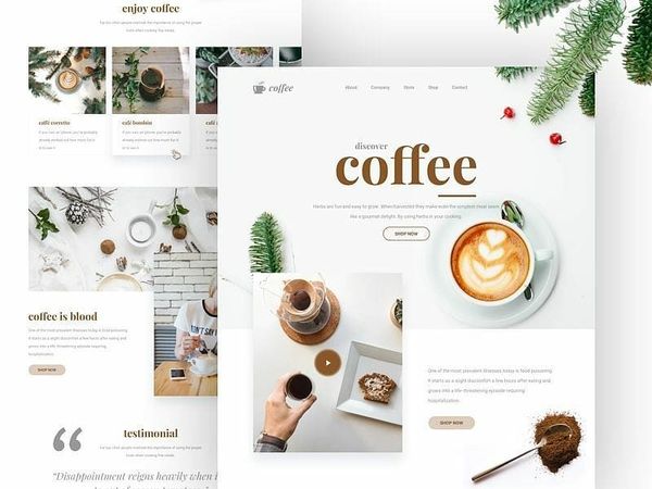 creativroom on Instagram: “Landing Page - Coffee by Ishtiaq Khan Parag [@uiuxparag] . . . Follow …