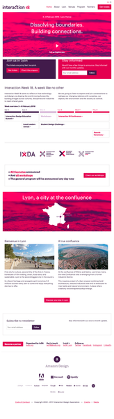 Home - Interaction 18 – 3—8 February 2018 • Lyon, France