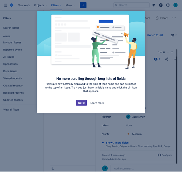 [Filter for NP board] Issue navigator - Jira