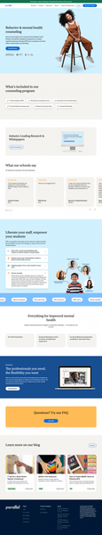 Behavior & Mental Health Counseling for Schools | Parallel Learning