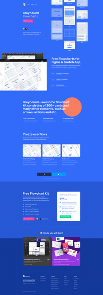 Greyhound - Free Flowcharts for Figma & Sketch App