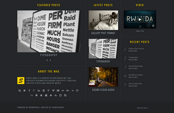 Magazine Footer