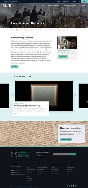 Collections and Resources | Museum of the American Revolution
