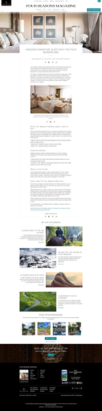 The New Four Seasons Bed—Four Seasons Magazine