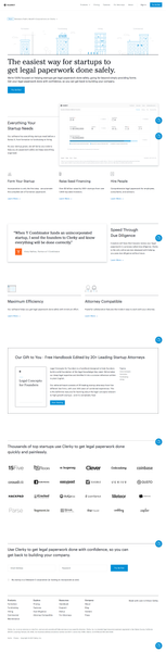 Clerky | The easiest way for startups to get legal paperwork done safely.