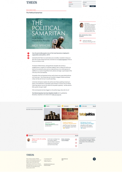 The Political Samaritan - Theos Think Tank - Understanding faith. Enriching society.