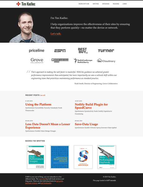 TimKadlec.com - Web Performance Consulting | TimKadlec.com