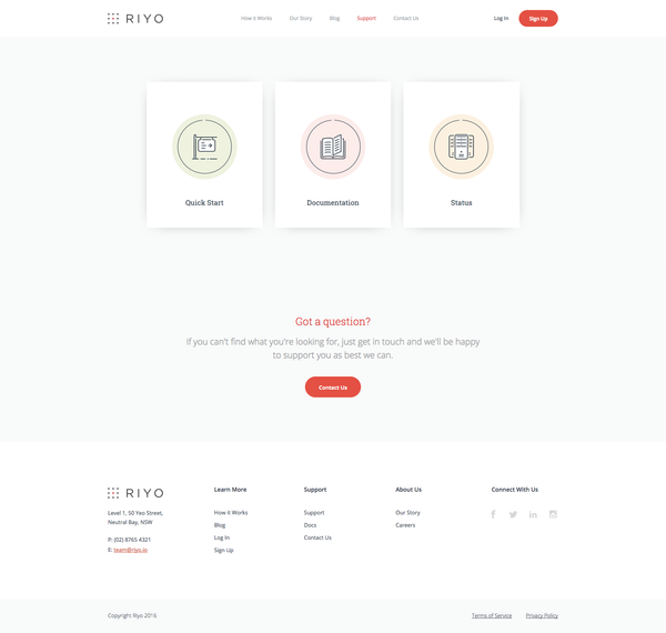 www.riyo.io - Support – Riyo - 2016-09-27