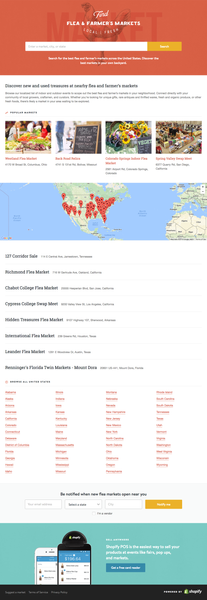 market.shopify.com - Flea Markets - Local Flea and Farmers Market Directory - 2016-11-18