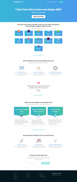 Designers.how - Become a better digital designer in just minutes a day