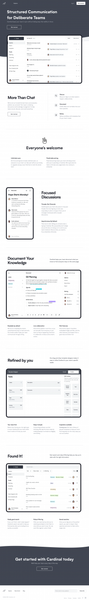 Structured Communication for Deliberate Teams with Cardinal
